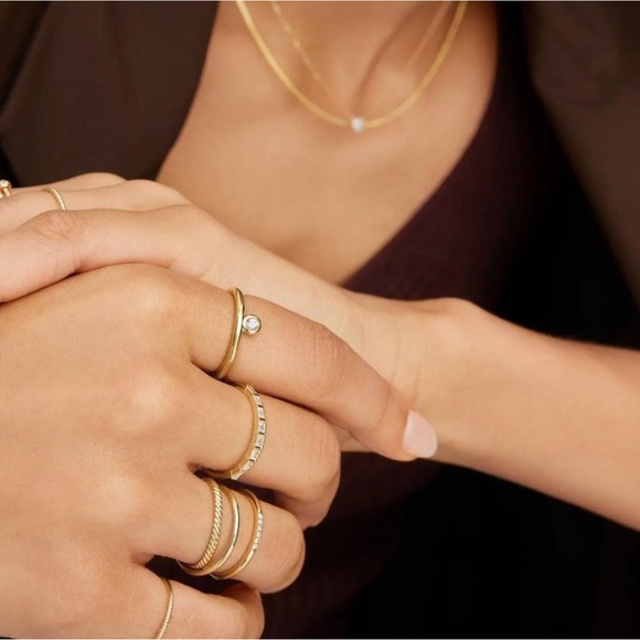 Mejuri Gemstone Drop Stacker Ring - Picture 5 of 5